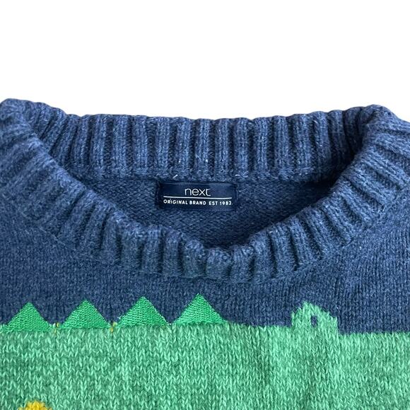 NEXT Kids Rainbow Animal Knit Sweater Jumper 3–4 Years Shark Fox Giraffe - Picture 2 of 9